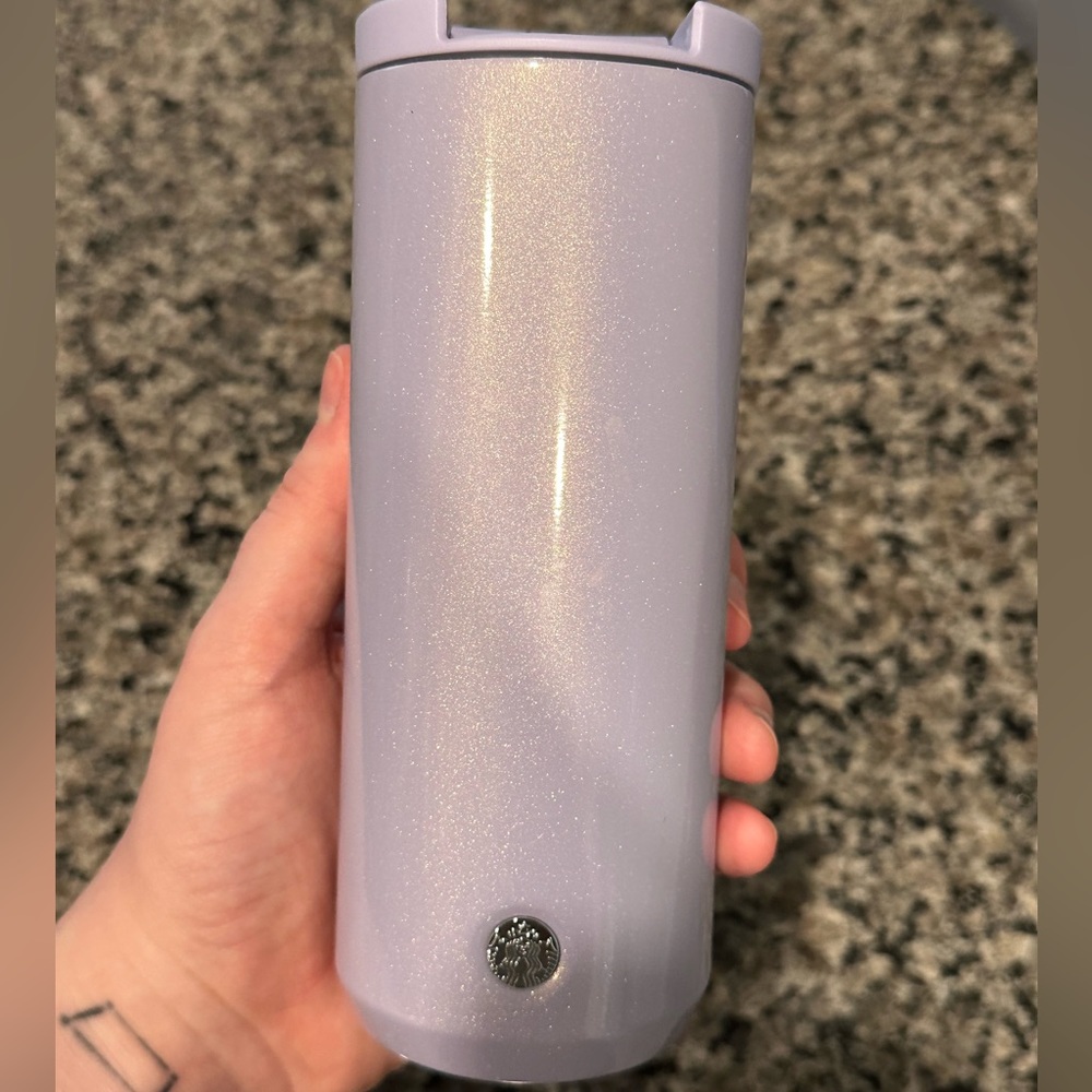 Lavender Iridescent Glitter Starbucks Valentine’s Day 2021 hot cup